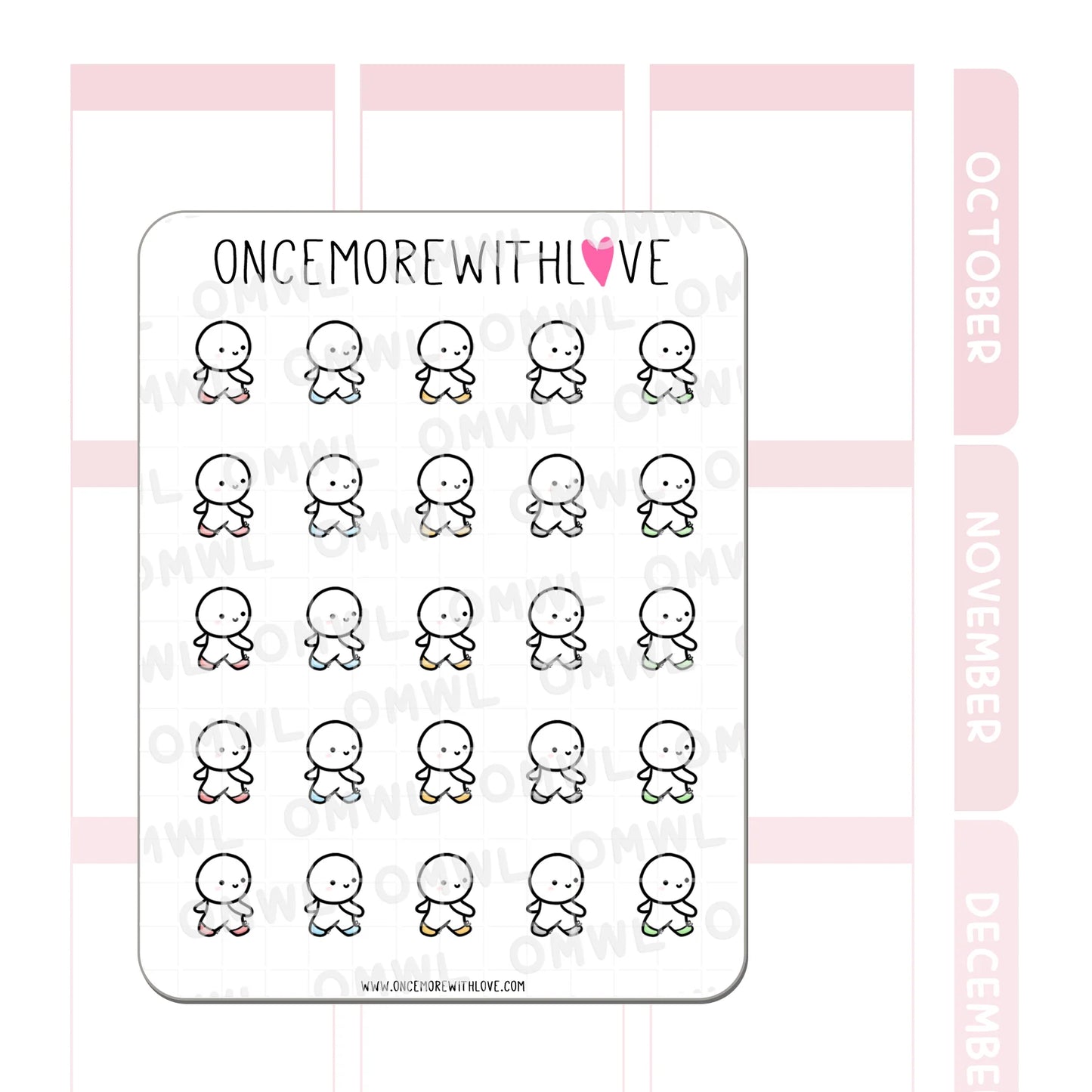 Once More With Love Sticker Sheet - Take a Walk