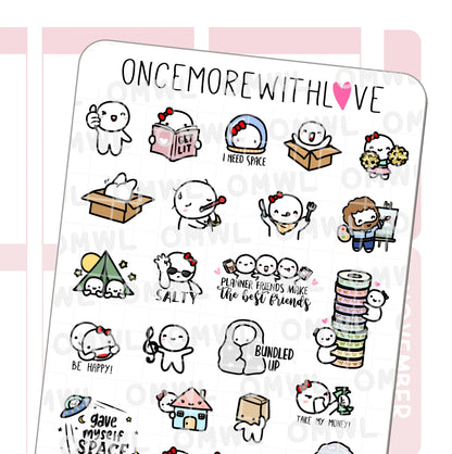 Once More With Love Sticker Sheet - Three Year Anniversary Favourites