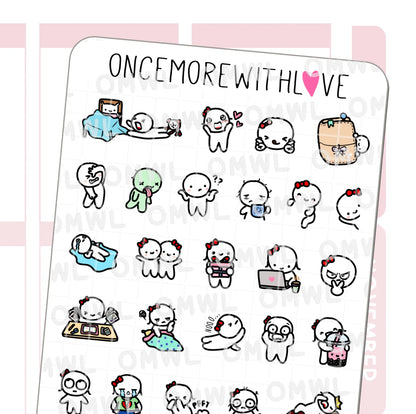 Once More With Love Sticker Sheet - Two Year Anniversary Favourites