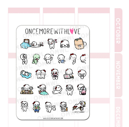 Once More With Love Sticker Sheet - Two Year Anniversary Favourites