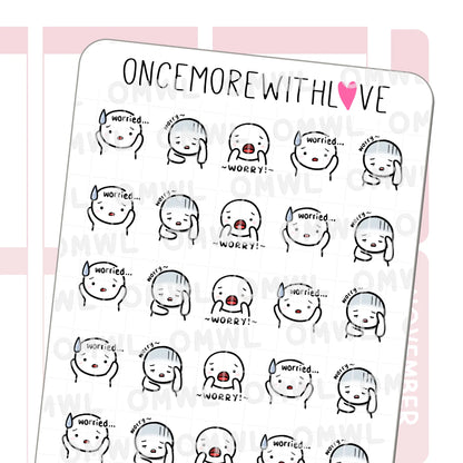 Once More With Love Sticker Sheet - Worry Munchkin