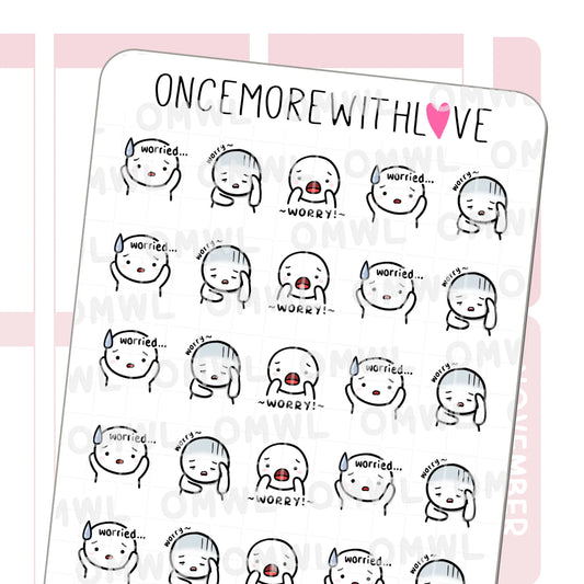 Once More With Love Sticker Sheet - Worry Munchkin