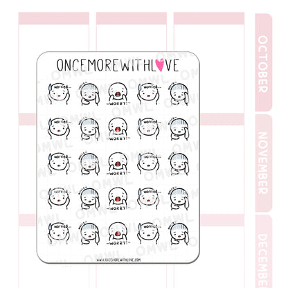 Once More With Love Sticker Sheet - Worry Munchkin