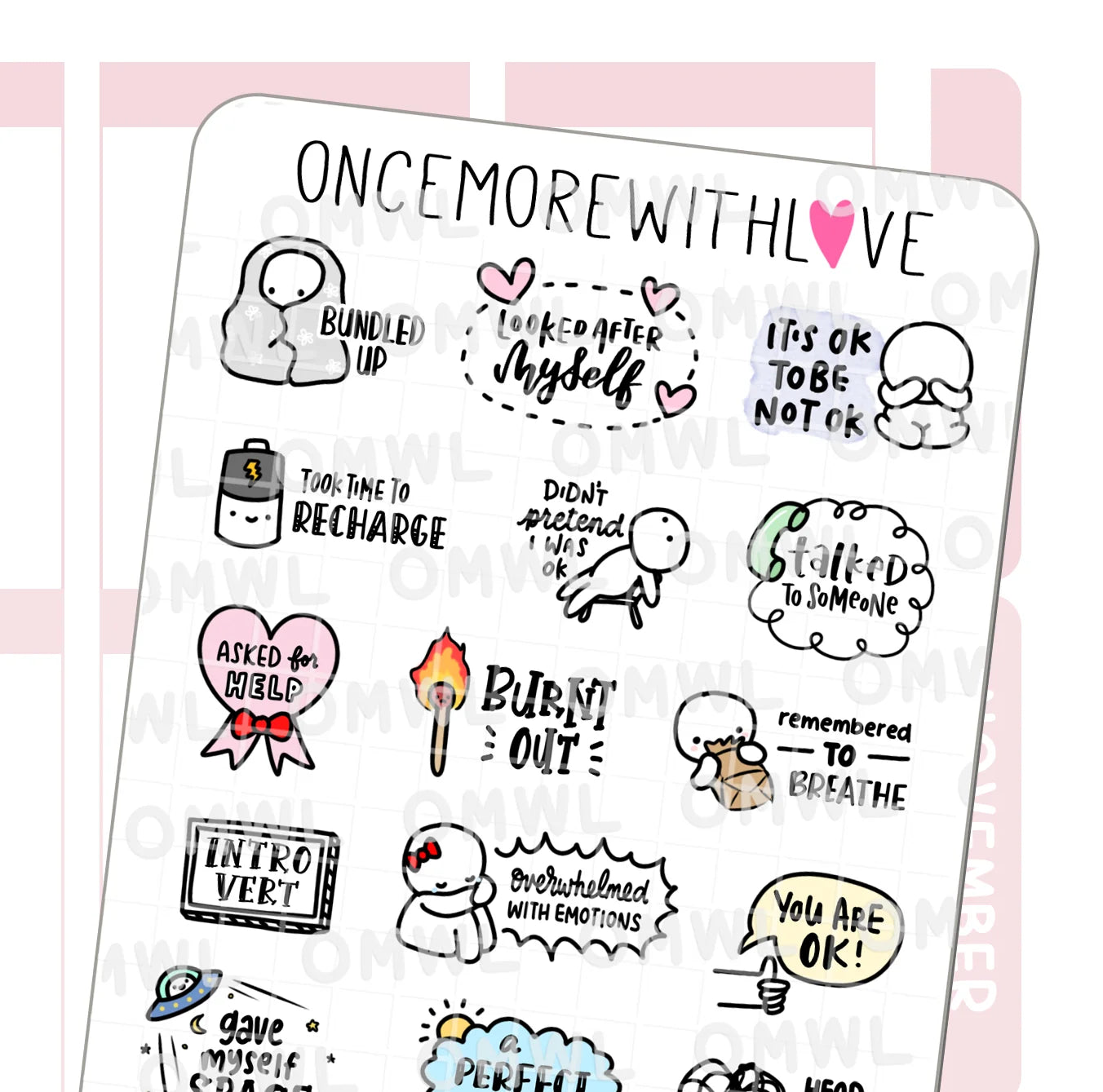 Once More With Love Sticker Sheet - You Will Be All Right