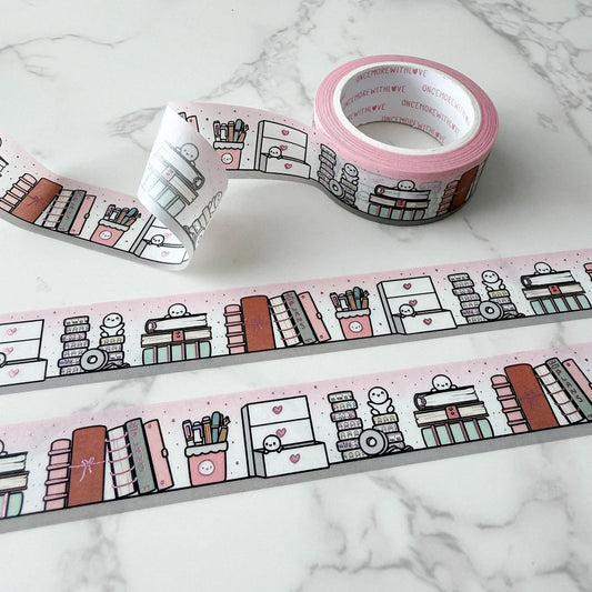 Once More With Love Washi Tape - Planner Shelf 3.0 + Pink Foil