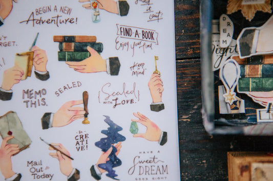 OURS Studio Transfer Sticker Sheet - Hands