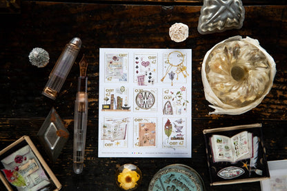 OURS Studio Stamp Sticker Sheet - Desk of Botanist