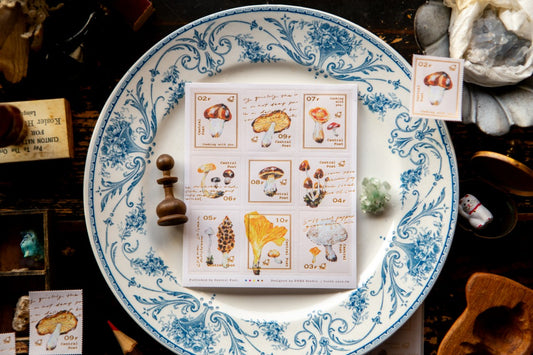 OURS Studio Stamp Sticker Sheet - Mushroom Recipe