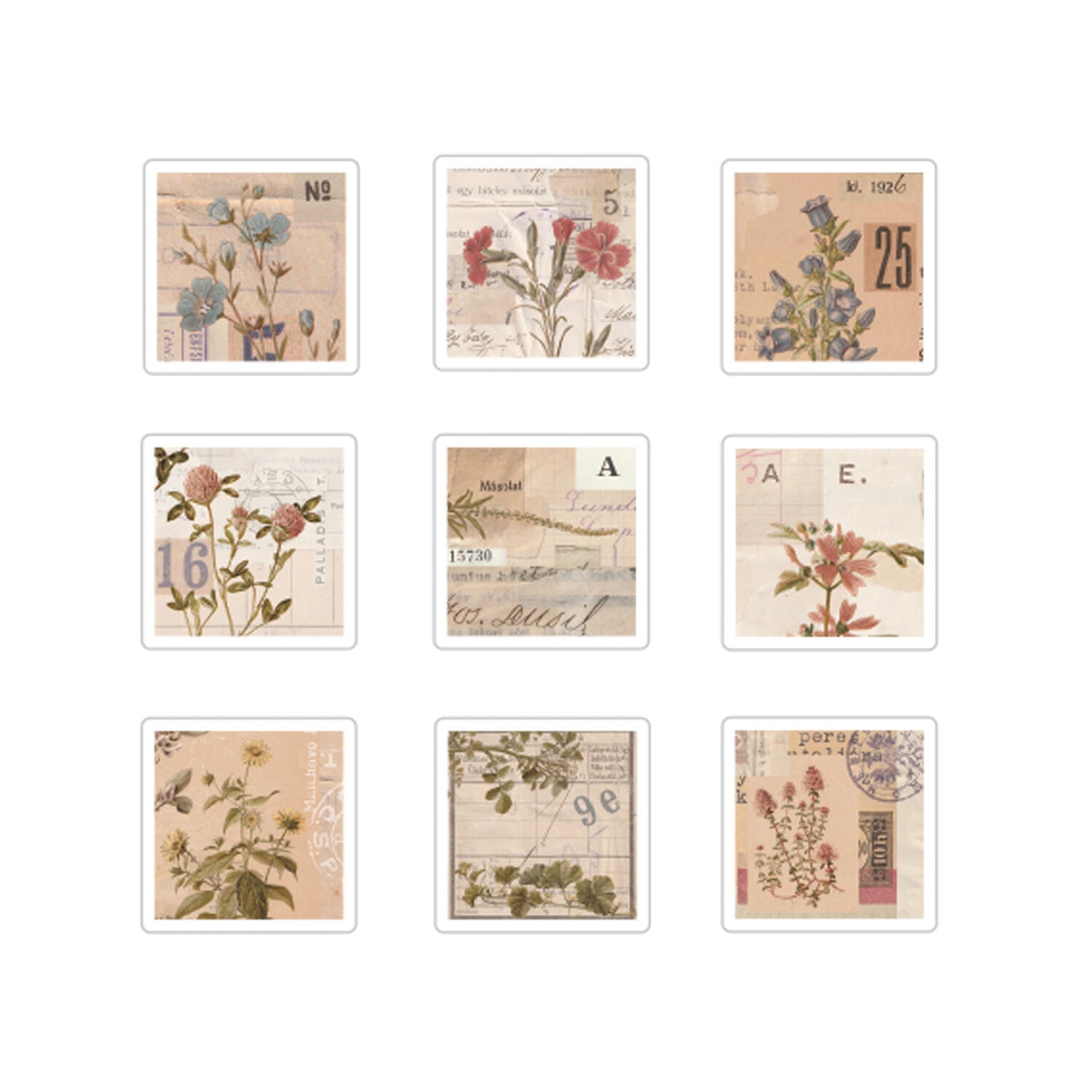 BGM Flake Stickers Sunny Sunday - Square