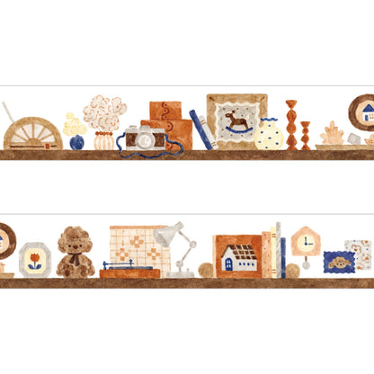 Papier Platz x Nakauchi Waka Washi Tape - Dog and Interior