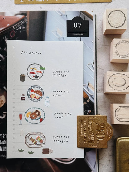 PensPapersPlanner Rubber Stamp - Plate Frame (4 Designs)