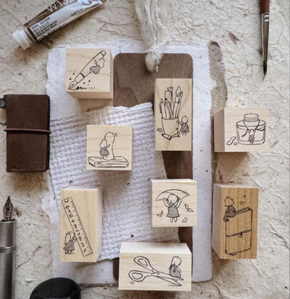 PensPapersPlanner Rubber Stamps - A Quiet Love For Stationery