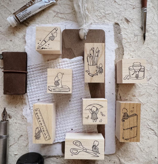 PensPapersPlanner Rubber Stamps - A Quiet Love For Stationery