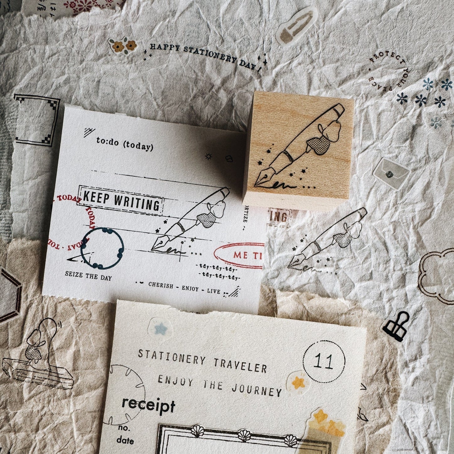 PensPapersPlanner Rubber Stamps - A Quiet Love For Stationery