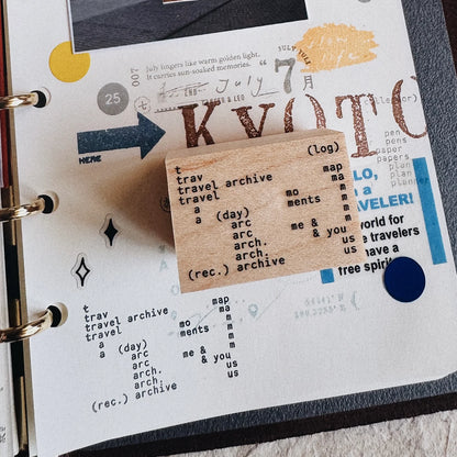 PensPapersPlanner Rubber Stamps - Travel Series