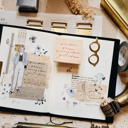 PensPapersPlanner Rubber Stamp - Trust The Timing Of Your Life