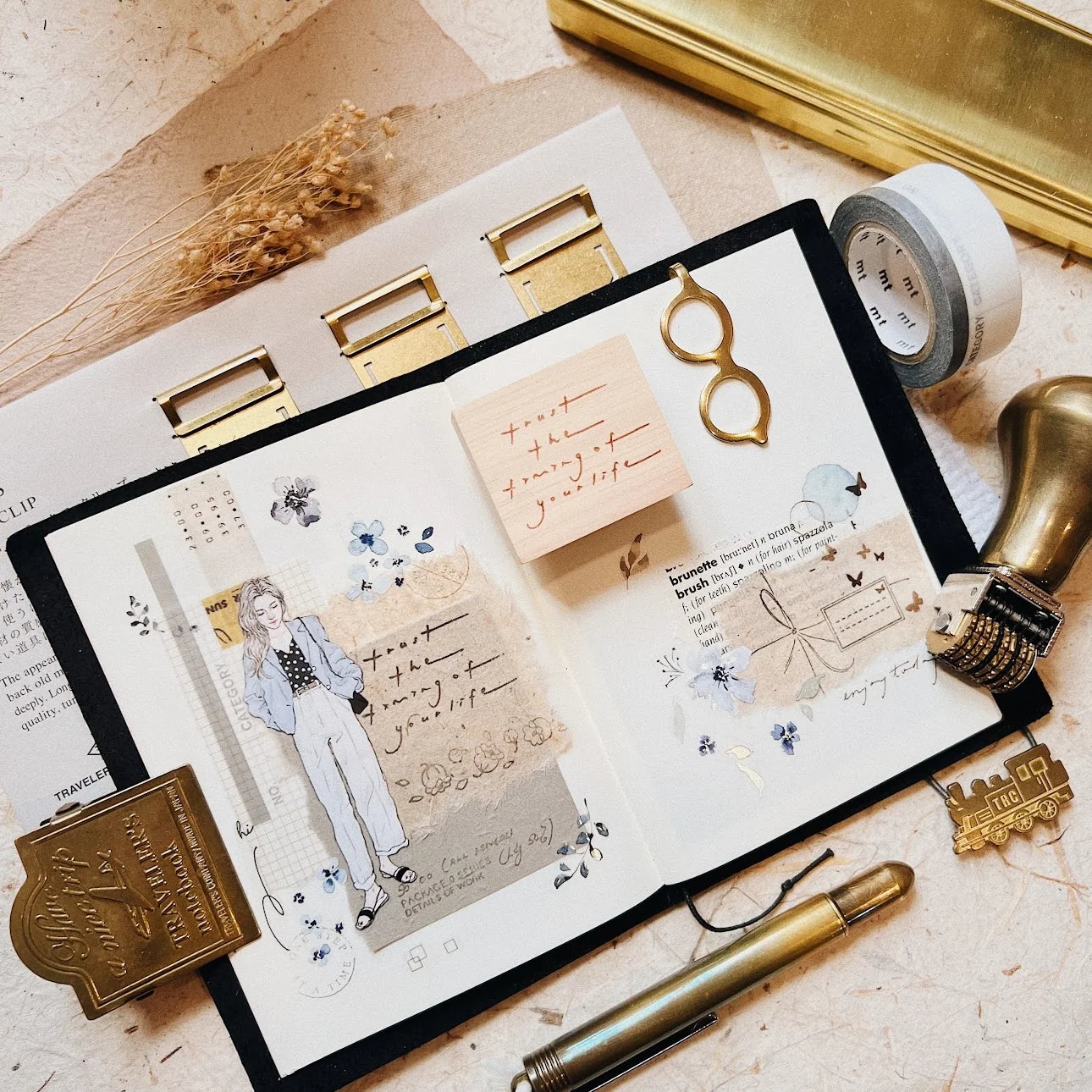PensPapersPlanner Rubber Stamp - Trust The Timing Of Your Life