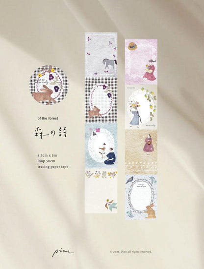 Pion Kiss-Cut Paper Tape - Of The Forest