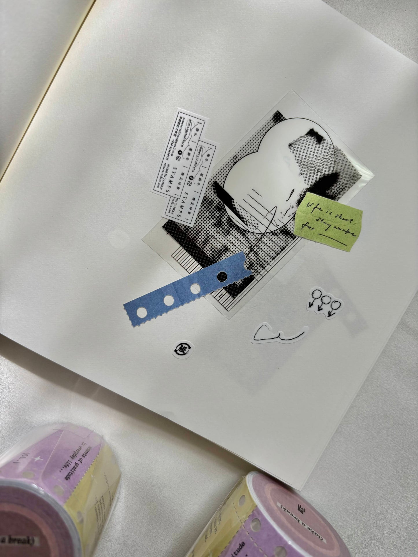 Pion Kiss-Cut Paper Tape - Report Paper