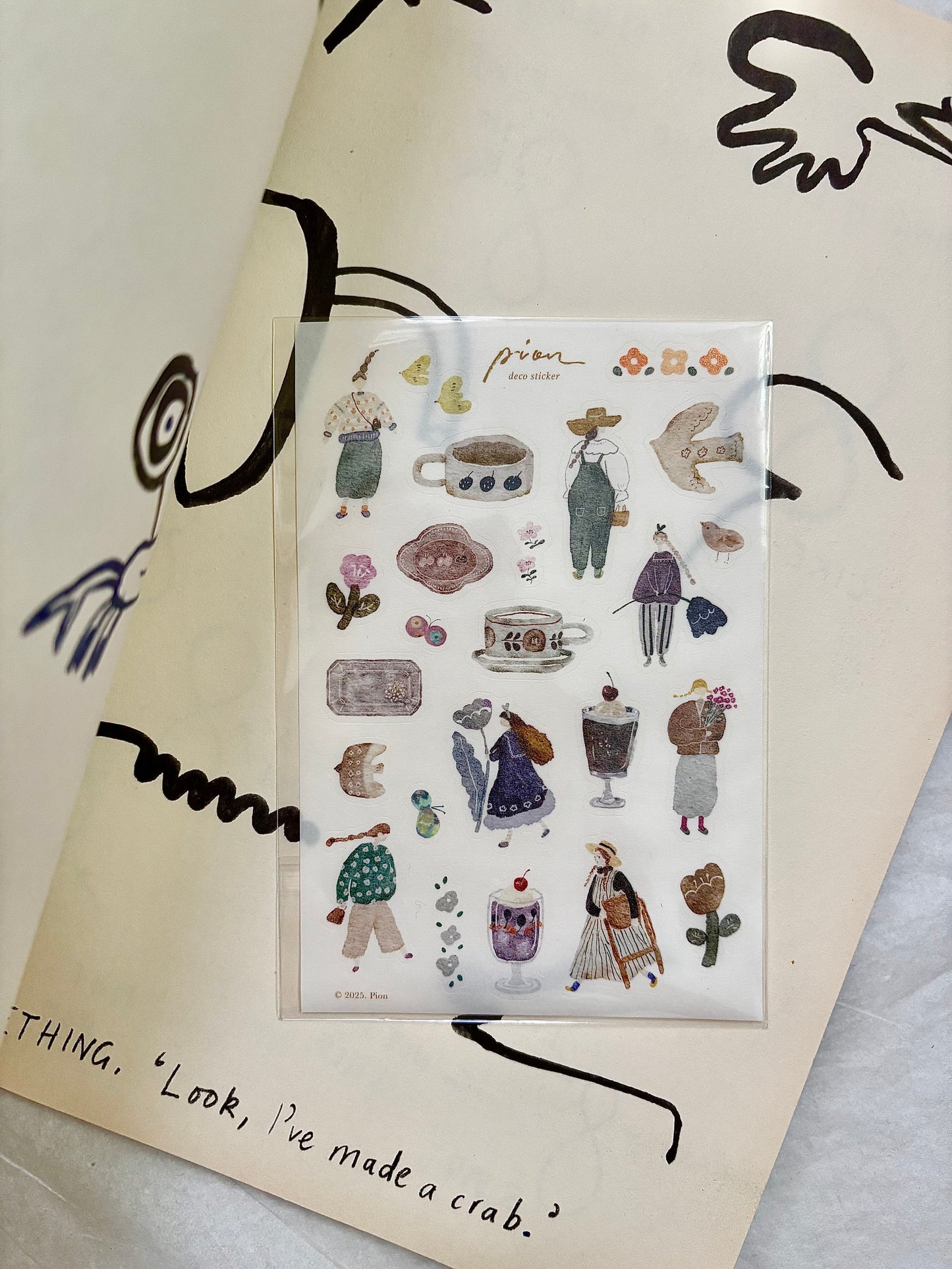 Pion Sticker Sheet - Artsy Girl