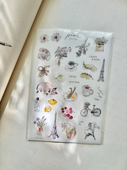 Pion Sticker Sheet - Chill