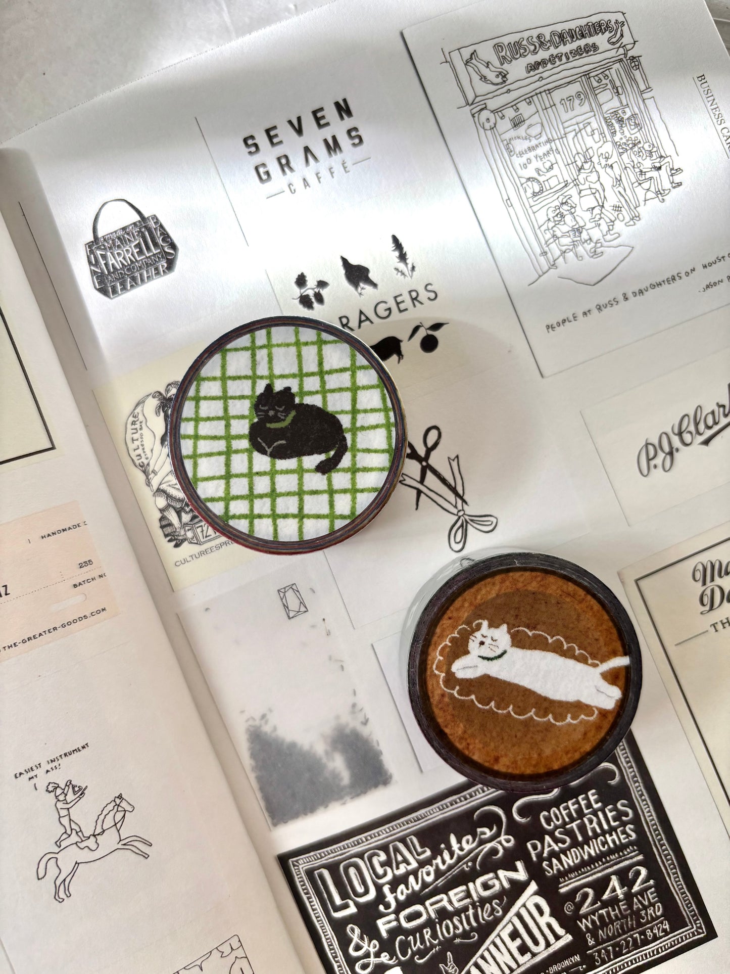Pion Washi Tape - Cat On The Run (2 Designs)