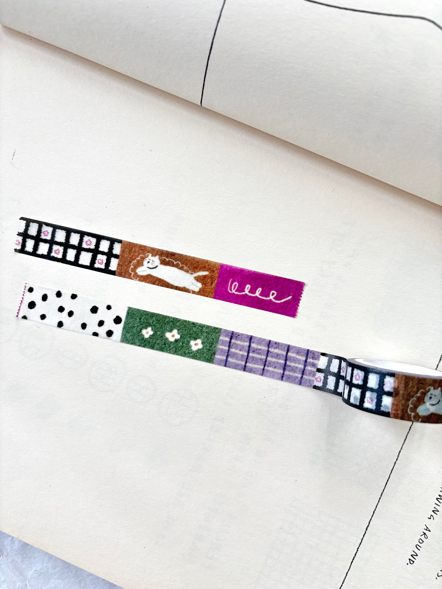Pion Washi Tape - Cat On The Run (2 Designs)