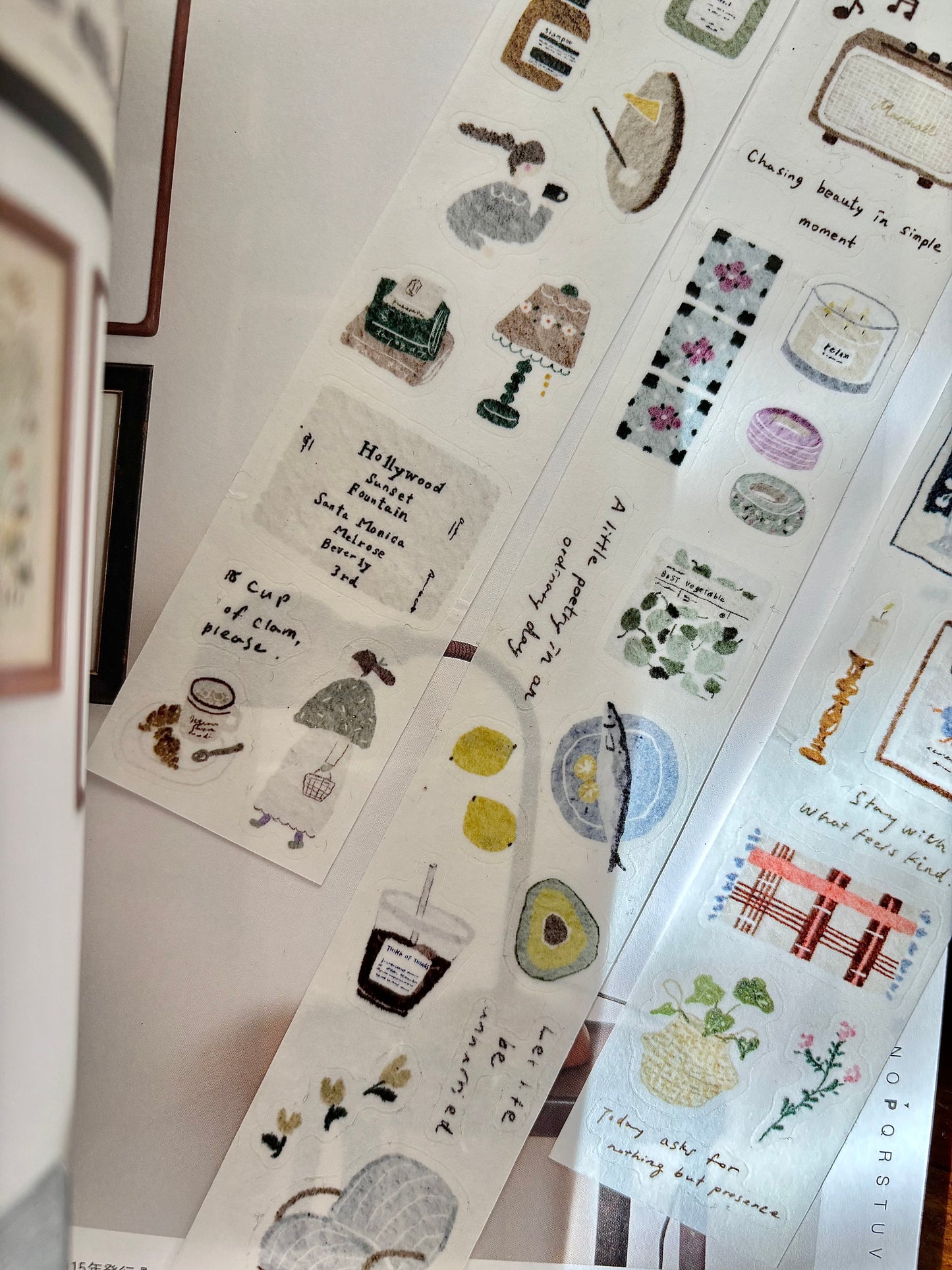 Pion Kiss-Cut Washi Tape - Cozy Mood