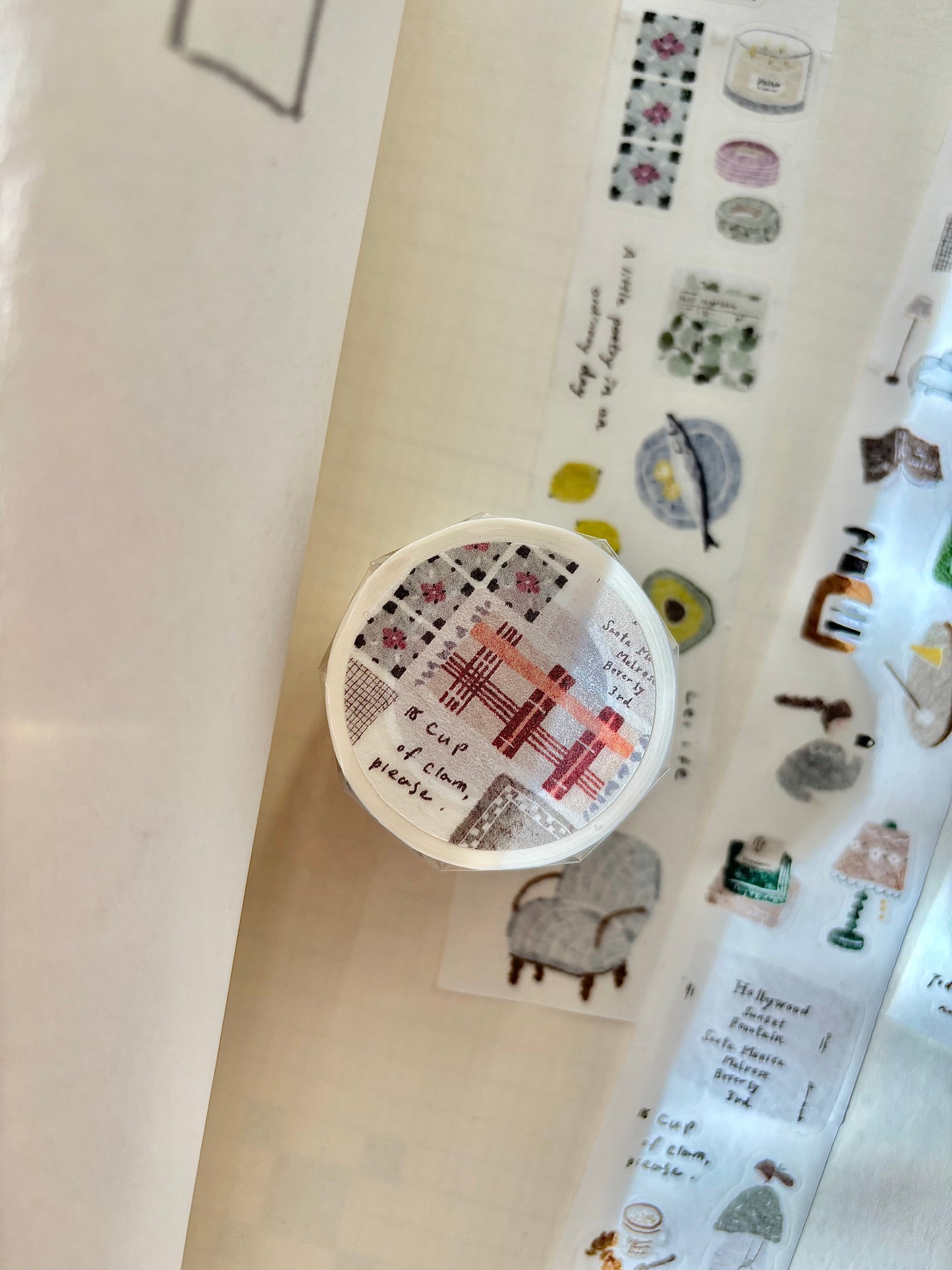 Pion Kiss-Cut Washi Tape - Cozy Mood