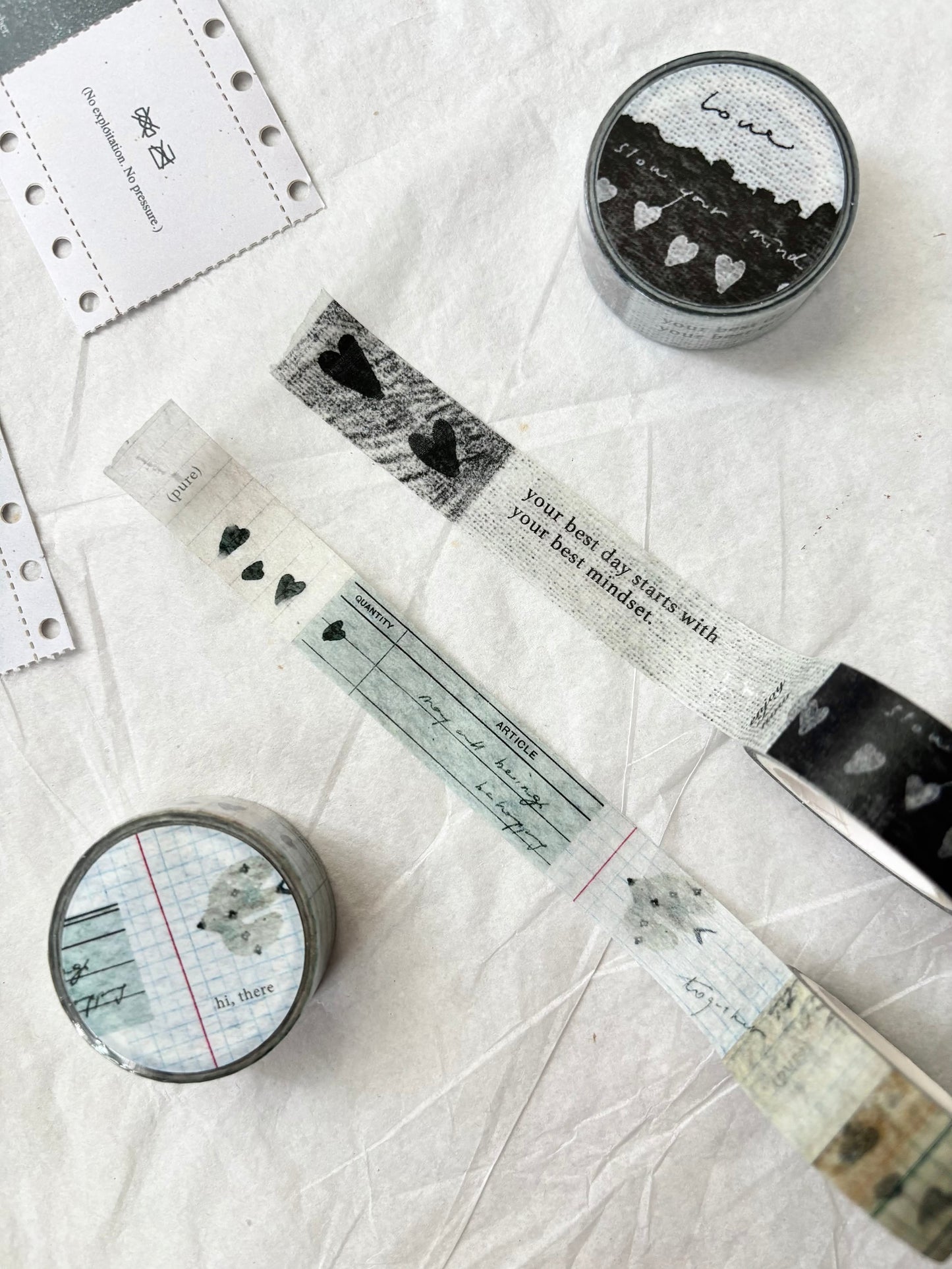 Pion Washi Tape - Love / Green (2 Designs)
