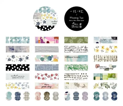 Pion Kiss-Cut Washi Tape - Paragraph