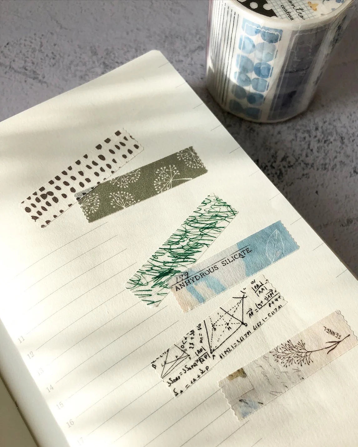 Pion Kiss-Cut Washi Tape - Paragraph