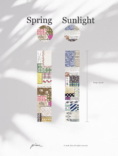 Pion Washi Tape - Spring / Sunlight (2 Designs)