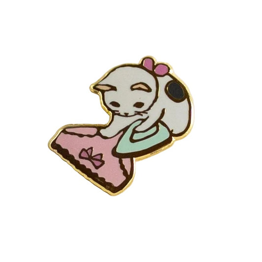 Pottering Cat Enamel Pin - Iron Underwear