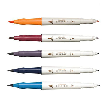Sailor Shikiori Brush Pens - Autumn Set