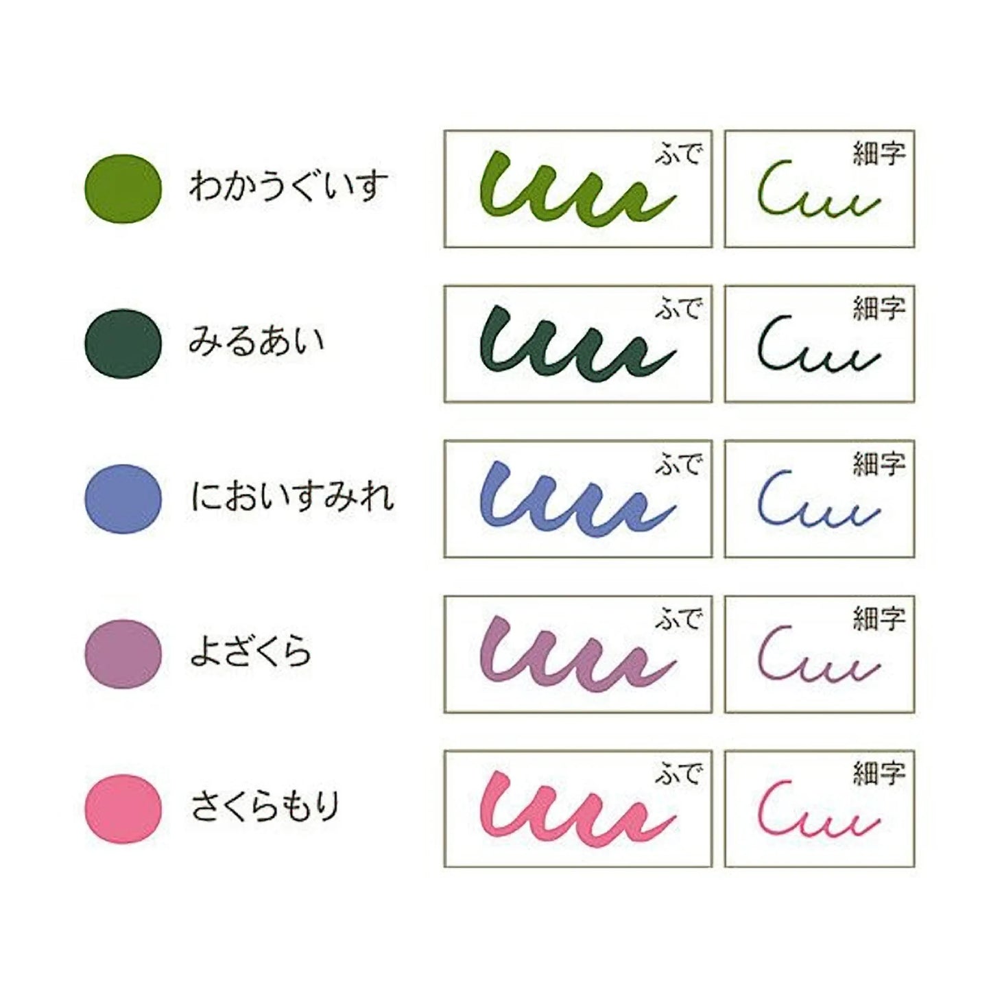 Sailor Shikiori Brush Pens - Spring Set
