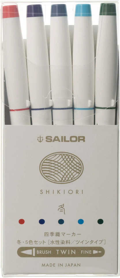 Sailor Shikiori Brush Pens - Winter Set