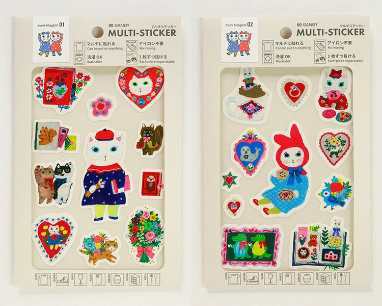 Sanby x Yumi Kitagishi Stickers in their original packaging
