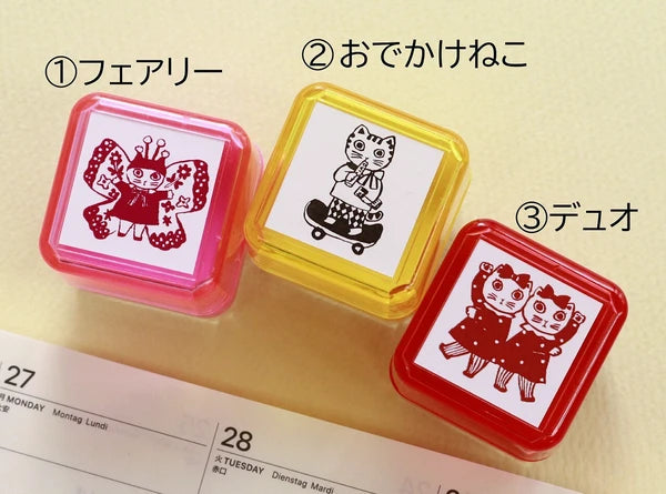 Sanby x Yumi Kitagishi Pre-Inked Stamp - Duo
