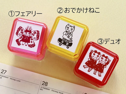 Sanby x Yumi Kitagishi Pre-Inked Stamp - Duo