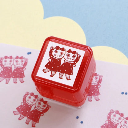 Sanby x Yumi Kitagishi Pre-Inked Stamp - Duo