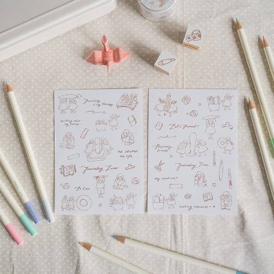 Sho Little Happiness Sticker Sheet - Stationery Friends