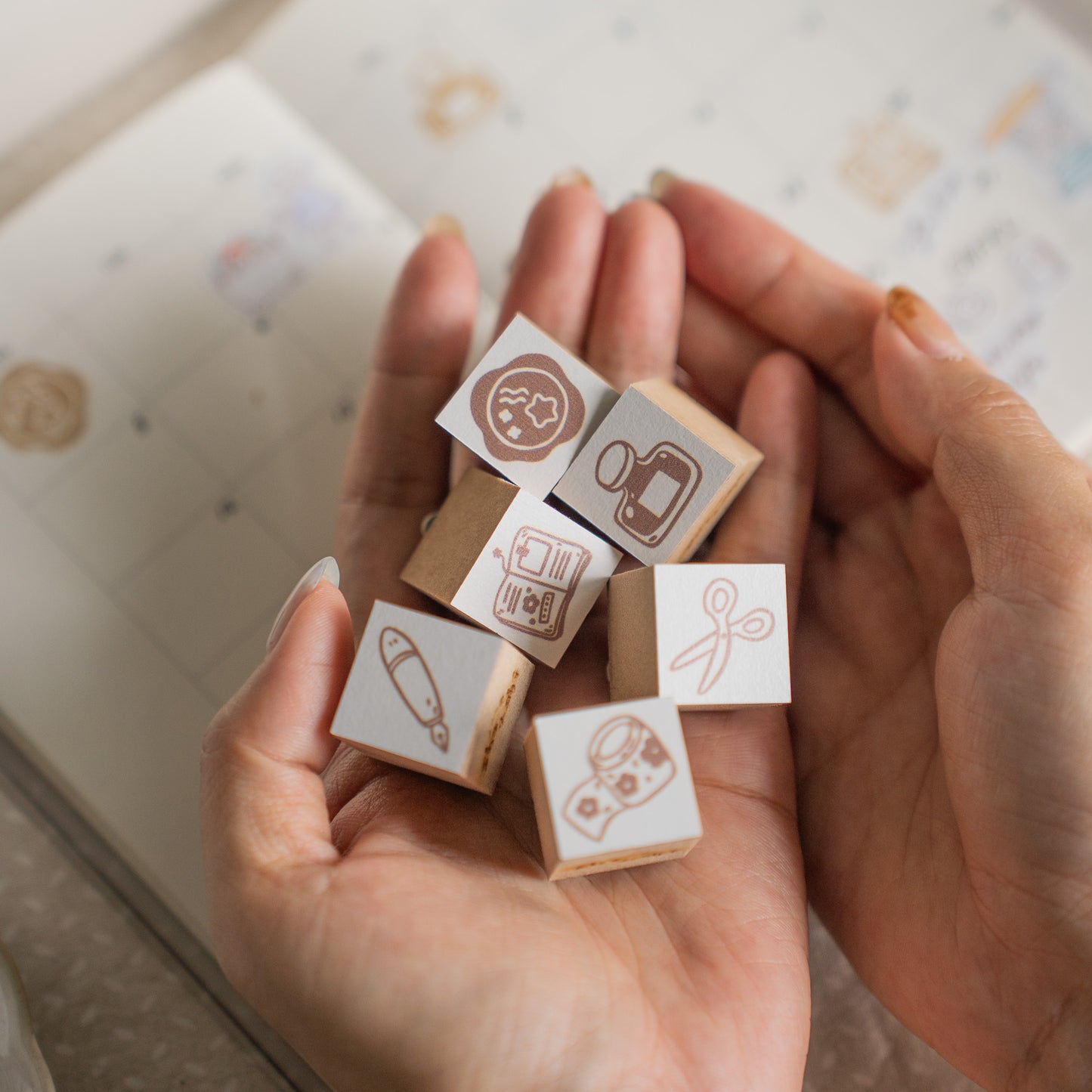 Sho Little Happiness Rubber Stamps - Stationery Series (6 Designs)
