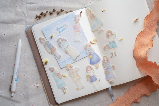 Sho Little Happiness Flake Stickers - Summer Blues