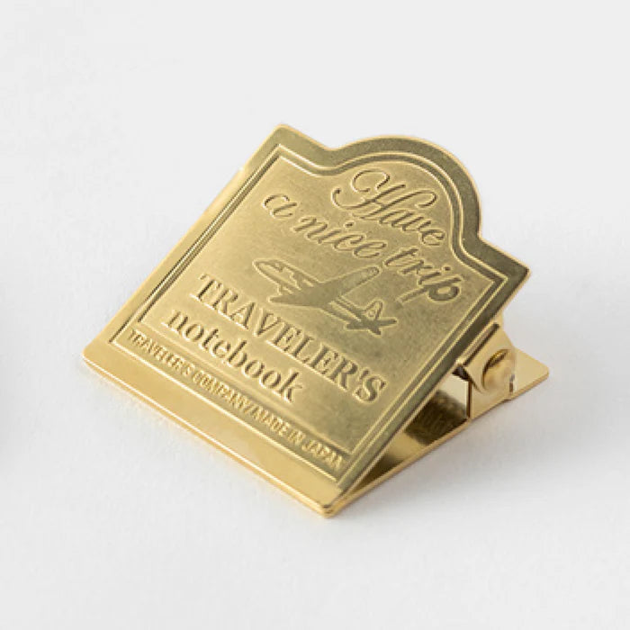 Traveler's Notebook Accessory 030 - Airplane Brass Clip