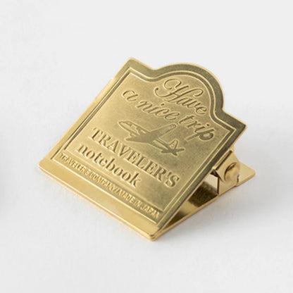 Traveler's Notebook Accessory 030 - Airplane Brass Clip