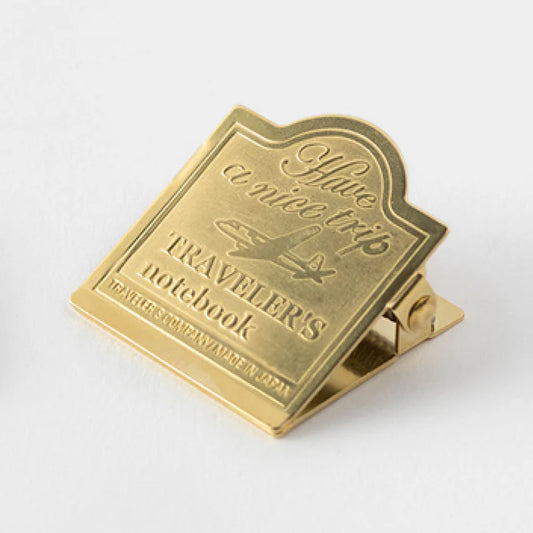 Traveler's Notebook Accessory 030 - Airplane Brass Clip
