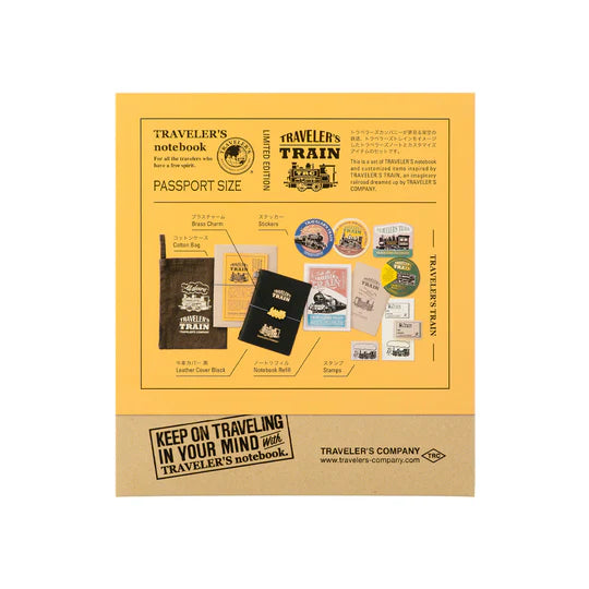Traveler's Notebook Limited Edition Set 2022 - Passport Size - Train (Destash)