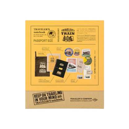 Traveler's Notebook Limited Edition Set 2022 - Passport Size - Train (Destash)