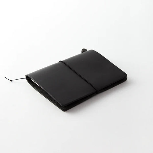 Traveler's Notebook Leather Cover Starter Set - Passport - Black